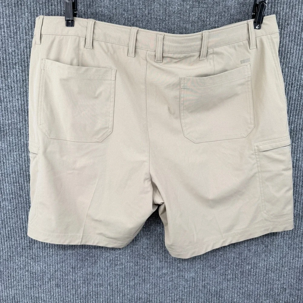 Chaps Mens Everyday Performance Cargo Shorts 42 Lot of 2 Black Khaki CM15SH465W